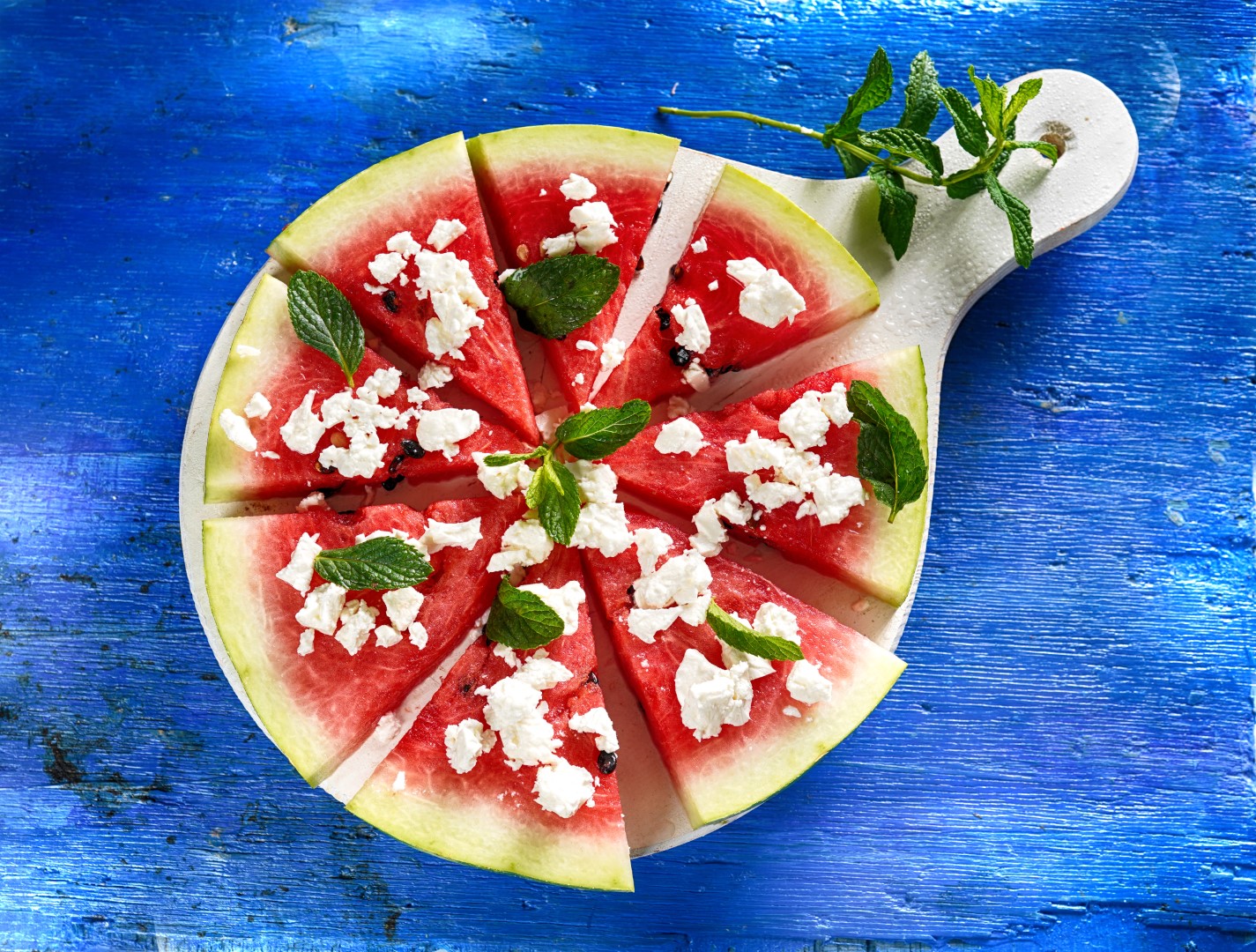 FETA PDO Watermelon and feta cheese salad