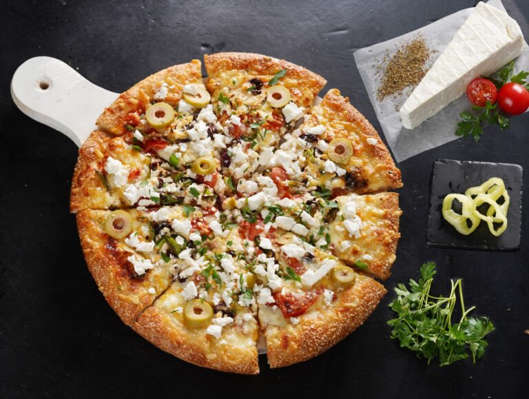 FETA PDO Greek homemade pizza